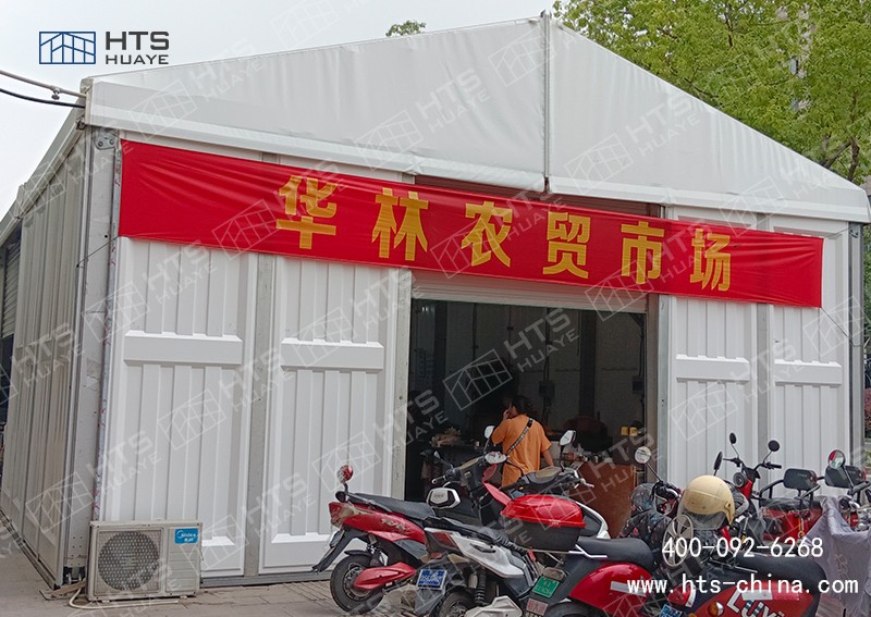截止到目前为止抖圈为du而生海特斯构筑共助力6座昆山菜场篷房 截止到目前为止抖圈为du而生海特斯构筑共助力6座昆山菜场篷房