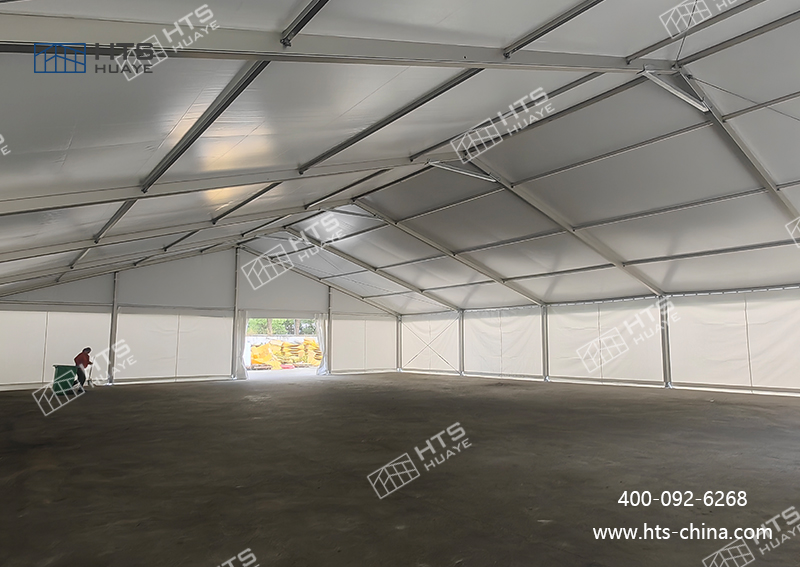 成功为橡胶和塑料制品业交付了一座定造化的仓储篷房空间