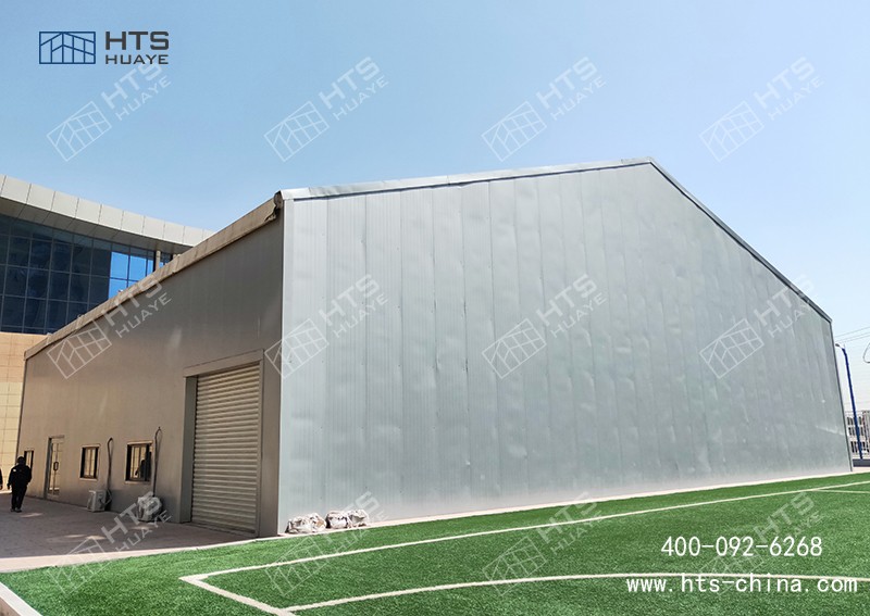 装配式运动篷房从底子上解决了传统构筑施工中的扬尘传染问题 装配式运动篷房从底子上解决了传统构筑施工中的扬尘传染问题