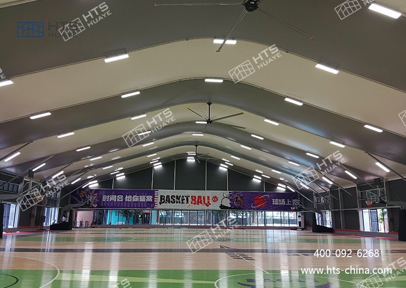 篮球场大棚不受场地限度，，，，，，，，随时随地搭建篮球妄想