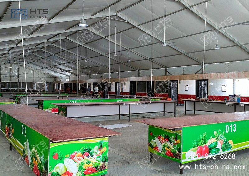 铝合金菜市场篷房成为民生工程与企业运营的优选规划 铝合金菜市场篷房成为民生工程与企业运营的优选规划