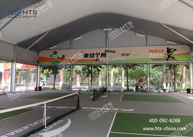 抖圈为du而生海特斯匹克球馆篷房实现周级交付，，，，，，，，施工周期缩短 70%