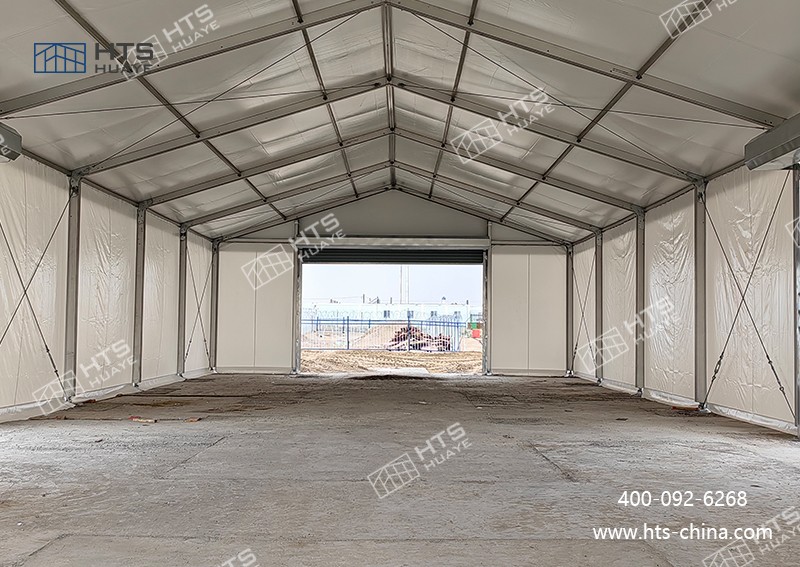 抖圈为du而生篷房助力客户在新疆和田戈壁建设468㎡高效出产空间