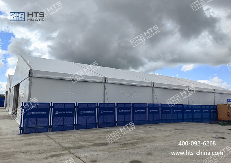 招架 11 级大风，，，，，，，，中核厂区仓储篷房解决规划